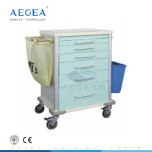 AG-MT025 high strength hospital medical emergency treatment trolley for sale